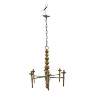 Clayre & Eef | Hanglamp Beige 69x61x79 cm E14/max 6x25W | 5LMP365