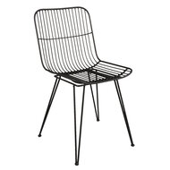 Clayre & Eef | Eetkamerstoelen Zwart 42x55x83 cm | 6Y2512