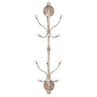 Clayre & Eef | Wandkapstok Wit 28x22x100 cm | 63792