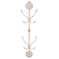 Clayre & Eef | Wandkapstok Wit 28x22x100 cm | 63792