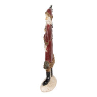 Clayre & Eef | Kerstdecoratie Kerstman Rood 9x4x23 cm | 6PR4925
