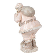 Clayre & Eef | Kerstdecoratie Kerstman Roze 13x11x18 cm | 6PR3932