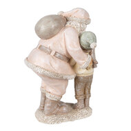 Clayre & Eef | Kerstdecoratie Kerstman Roze 13x11x18 cm | 6PR3932