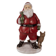 Clayre & Eef | Kerstdecoratie Kerstman Rood 16x14x26 cm | 6PR3946