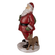Clayre & Eef | Kerstdecoratie Kerstman Rood 16x14x26 cm | 6PR3946