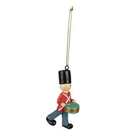 Clayre & Eef | Decoratie hanger soldaatje Rood Blauw 4x2x8 cm | 6PR4919