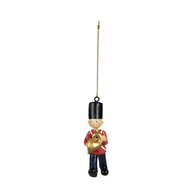 Clayre & Eef | Decoratie hanger soldaatje Rood Zwart 4x2x8 cm | 6PR4920