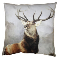 Clayre & Eef | Kussenhoes Bruin Grijs 45x45 cm | KT021.334