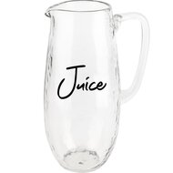 Dekoratief | Kan 'Juice', transparant, glas, 15x15x23cm | A238216