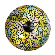 Clayre & Eef | Tiffany Tafellamp Groen ø 40x60 cm E27/max 2x60W | 5LL-6312