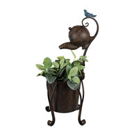 Clayre & Eef | Planthouder Bruin 24x22x62 cm | 5Y1160