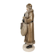Clayre & Eef | Kerstdecoratie Kerstman 11x11x30 cm | 6PR3952
