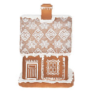 Clayre &amp; Eef   | Decoratie Huis met LED Bruin 13x13x18 cm/ 3xAAA | 6PR3974