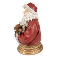 Clayre &amp; Eef   | Kerstdecoratie Kerstman Rood 22x18x29 cm | 6PR4908