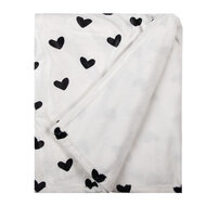 Clayre & Eef | Plaid Wit Zwart 130x170 cm | LBS60