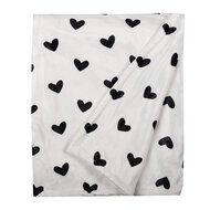 Clayre & Eef | Plaid Wit Zwart 130x170 cm | LBS60