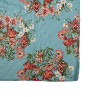 Clayre & Eef | Bedsprei Blauw Roze 140x220 cm | Q197.059