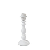 Clayre & Eef | Lampenvoet Tafellamp Wit ø 10x26 cm E27/max 1x40W | 6LMP478W