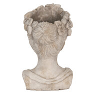 Clayre &amp; Eef   | Bloempot Binnen Grijs 22x21x35 cm | 6TE0492