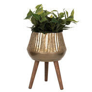 Clayre & Eef | Planthouder Koperkleurig Bruin 27x27x39 cm | 6Y5403