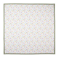 Clayre & Eef | Vierkant Tafelkleed Wit, Roze, Geel 100x100 cm | CFL01
