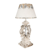 Clayre &amp; Eef   | Tafellamp Beige Grijs &oslash; 40x79 cm E27/max 1x60W | 5LMC0032