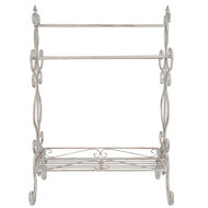 Clayre & Eef | Handdoekhouder Wit 65x40x93 cm | 5Y0313
