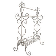 Clayre & Eef | Handdoekhouder Wit 65x40x93 cm | 5Y0313