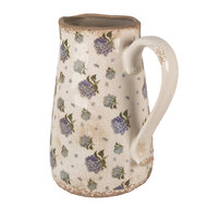 Clayre & Eef | Decoratieve Schenkkan Beige Blauw 21x15x23 cm | 6CE1640L