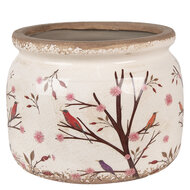 Clayre & Eef | Bloempot Binnen Beige Bruin ø 20x15 cm | 6CE1642L