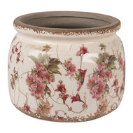 Clayre & Eef | Bloempot Binnen Beige Roze ø 20x15 cm | 6CE1628L