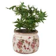 Clayre & Eef | Bloempot Binnen Beige Roze ø 20x15 cm | 6CE1628L