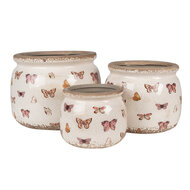 Clayre & Eef | Bloempot Binnen Beige ø 20x15 cm | 6CE1662L