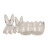 Clayre & Eef | Voorraadpot Deksel Transparant 14x8x17 cm | 6GL4388