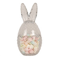 Clayre & Eef | Voorraadpot Deksel Transparant ø 8x17 cm | 6GL4390