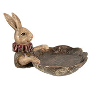 Clayre & Eef | Schaaltje konijn Bruin 21x21x15 cm | 6PR5013