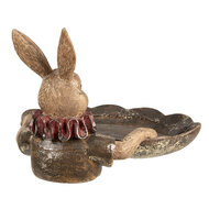 Clayre & Eef | Schaaltje konijn Bruin 21x21x15 cm | 6PR5013