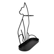 Clayre & Eef | Paraplubak Kat Zwart 42x16x59 cm | 6Y5438
