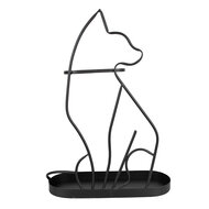 Clayre & Eef | Paraplubak Kat Zwart 42x16x59 cm | 6Y5438