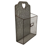 Clayre & Eef | Tijdschriftenhouder Grijs 25x10x38 cm | 6Y5439