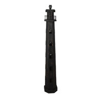 Clayre &amp; Eef   | Vloerlamp Vuurtoren Zwart 23x23x140 cm E27/max 1x60W | 5LMP278Z