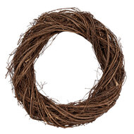 Clayre &amp; Eef   | Decoratie Krans Bruin &oslash; 35x6 cm | 6RO0602M