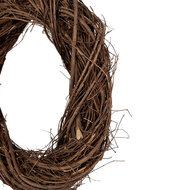 Clayre &amp; Eef   | Decoratie Krans Bruin &oslash; 35x6 cm | 6RO0602M