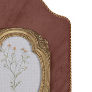 Clayre &amp; Eef   | Fotolijst Roze Goudkleurig 21x2x32 cm / 10x15 cm | 2F1084