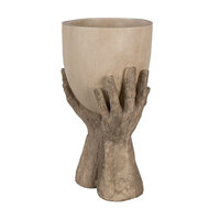Clayre & Eef | Bloempot Binnen Beige 22x19x37 cm | 6PR5061