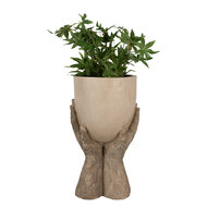 Clayre & Eef | Bloempot Binnen Beige 22x19x37 cm | 6PR5061