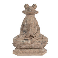 Clayre &amp; Eef   | Decoratie Kikker Bruin 27x17x37 cm | 6PR5063