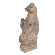 Clayre &amp; Eef   | Decoratie Kikker Bruin 27x17x37 cm | 6PR5063