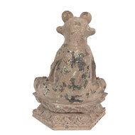 Clayre &amp; Eef   | Decoratie Kikker Bruin 27x17x37 cm | 6PR5063