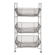 Clayre & Eef | Rek met manden Bruin 35x26x71 cm | 5Y1192